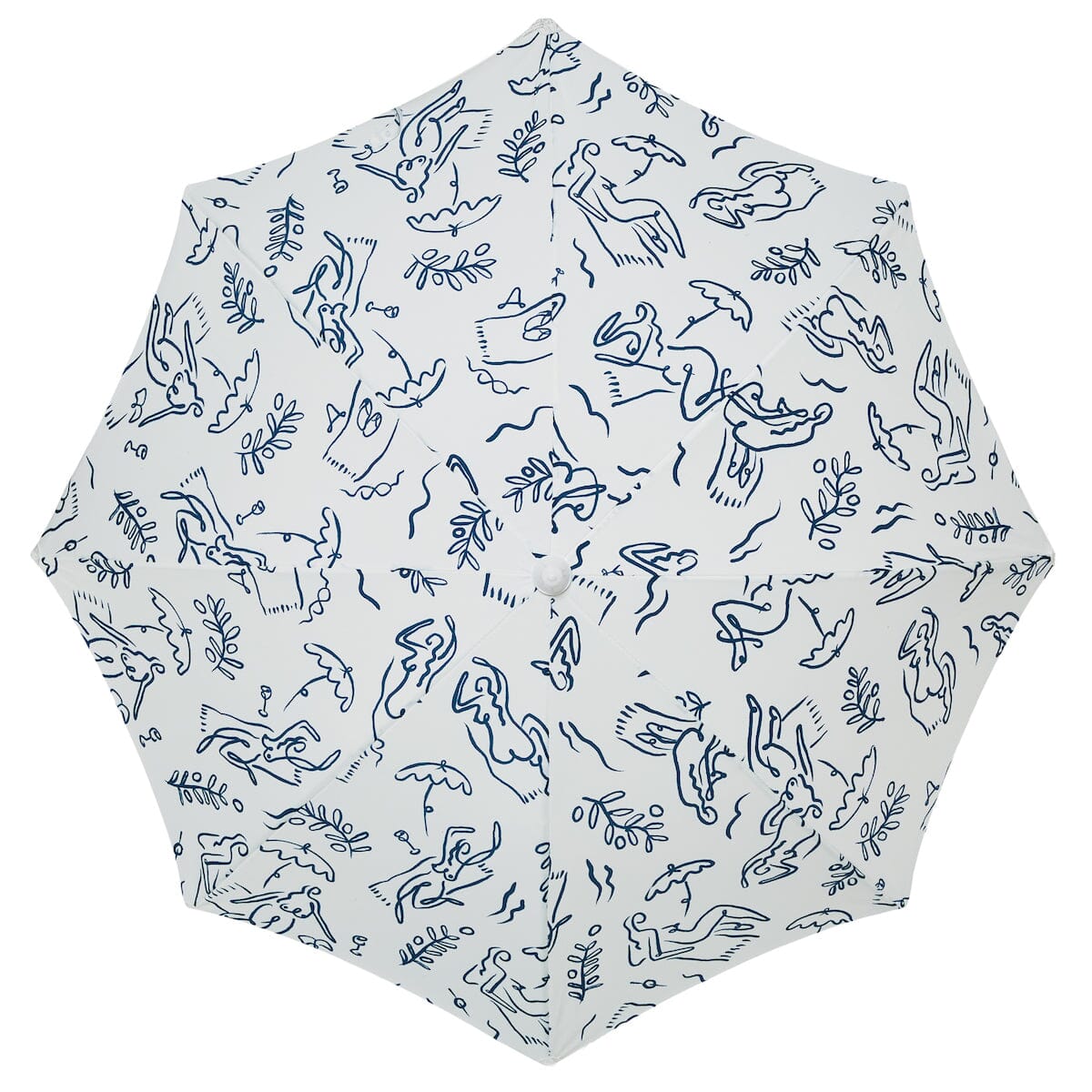 The Holiday Beach Umbrella - Le Basque Navy Holiday Beach Umbrella Business &amp; Pleasure Co 