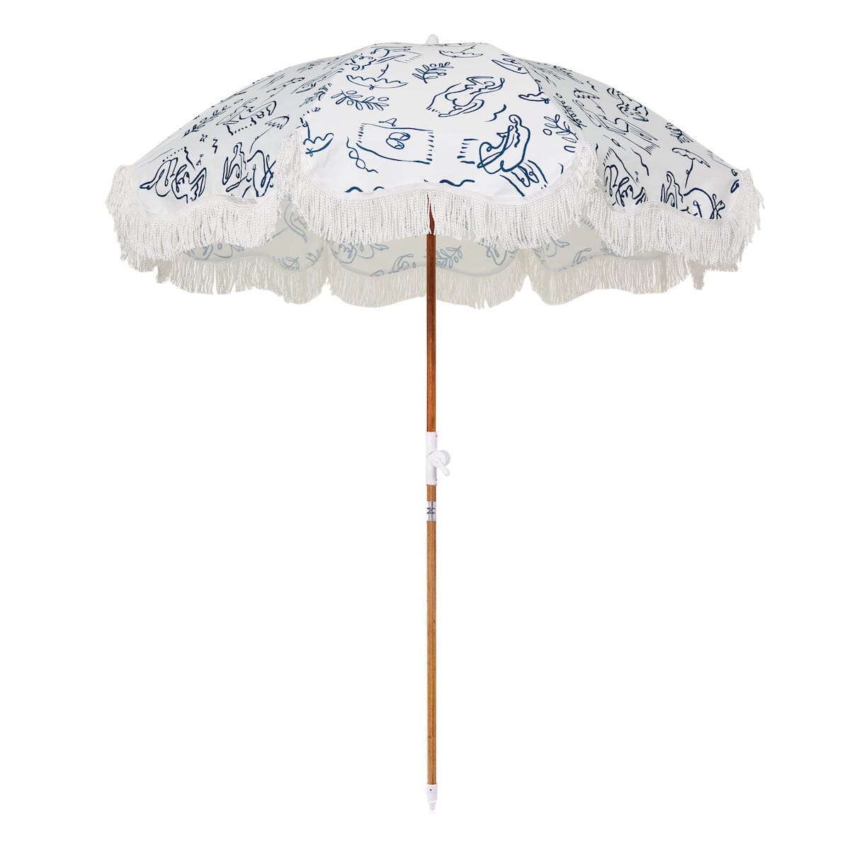 The Holiday Beach Umbrella - Le Basque Navy Holiday Beach Umbrella Business &amp; Pleasure Co 