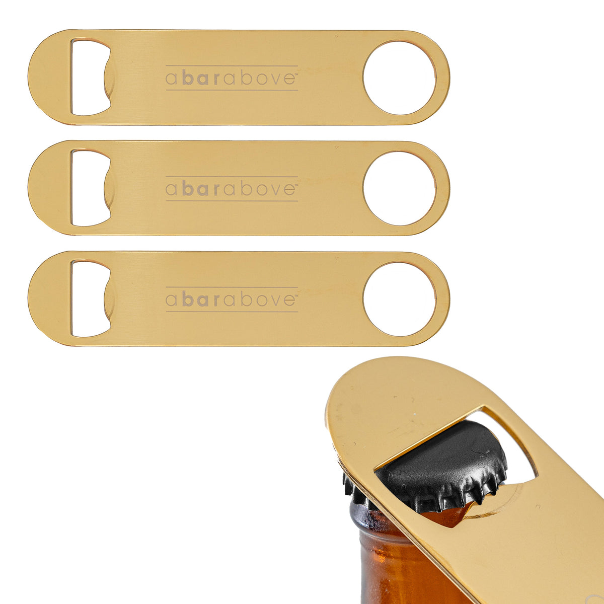 Bar Blade Bottle Opener Gold