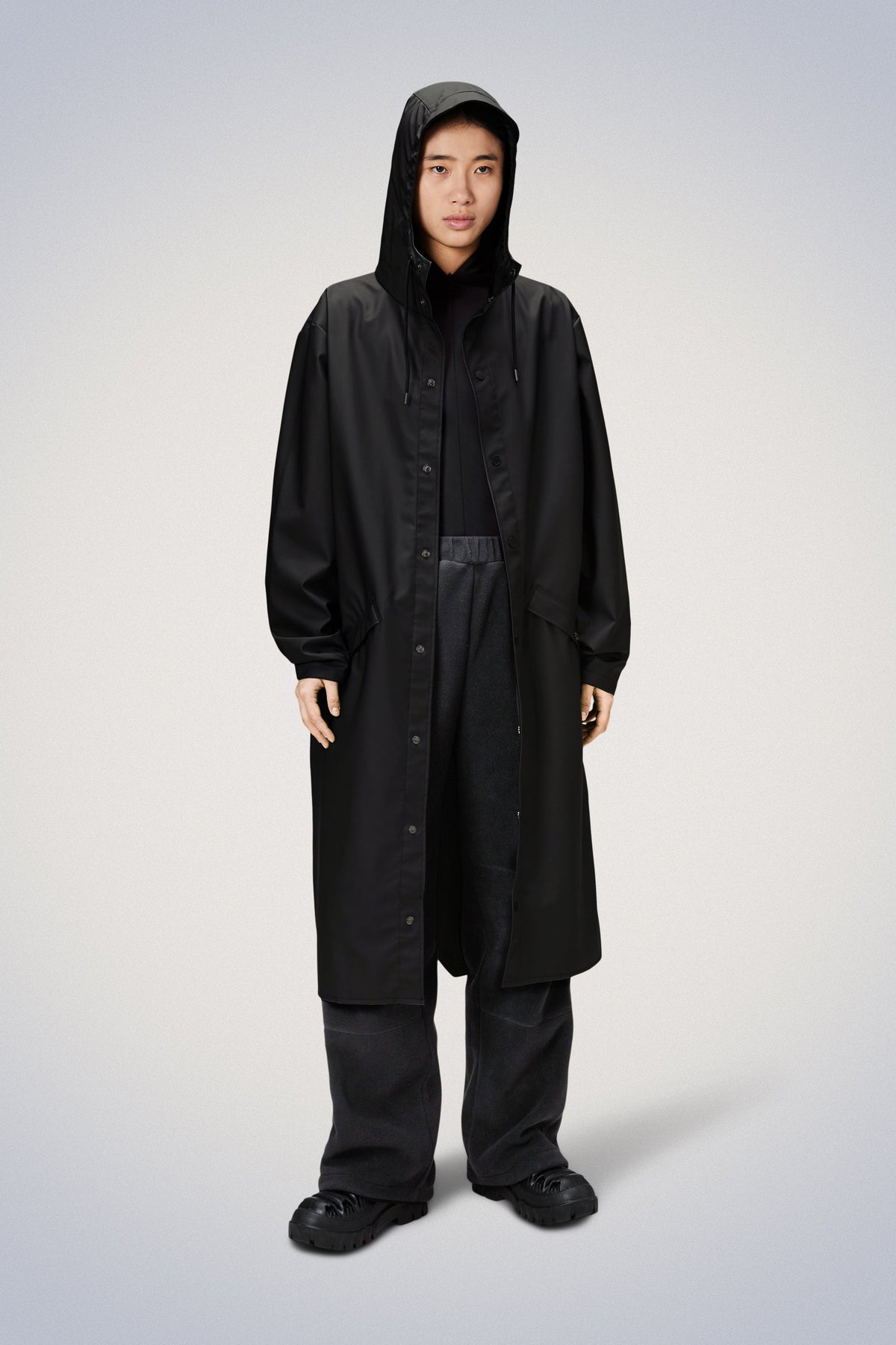 Rains Longer Jacket Jackets 01 Black