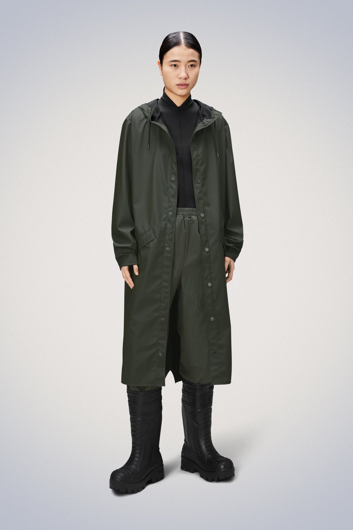 Rains Longer Jacket Jackets 03 Green