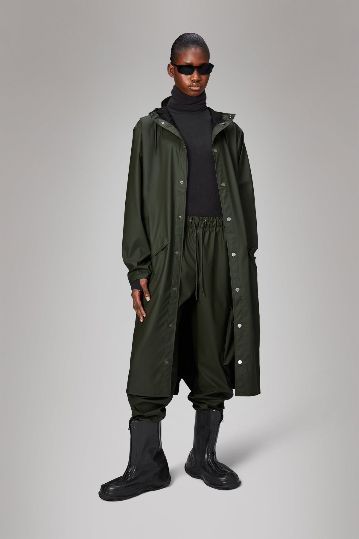 Rains Longer Jacket Jackets 03 Green