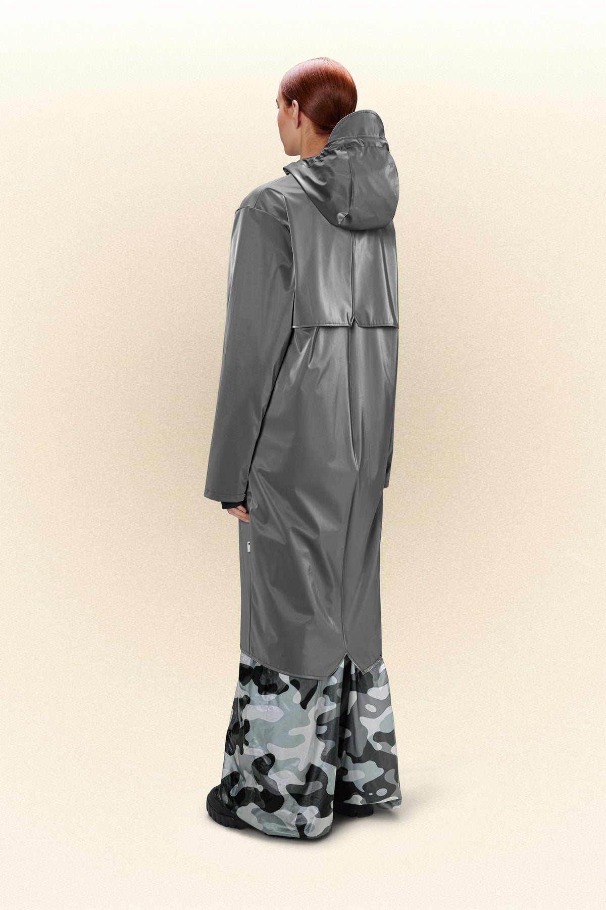 Rains Longer Jacket Jackets 97 Metallic Grey